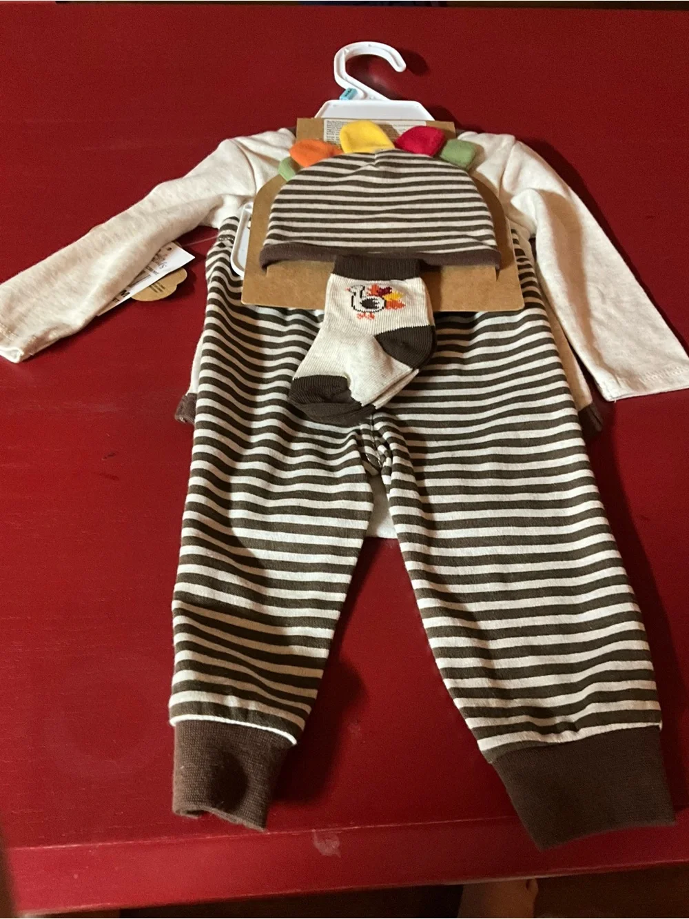 NWT baby essentials size 6 month first Thanksgiving outfit